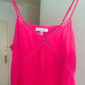 Cami NYC hot pink silk camisole NWOT